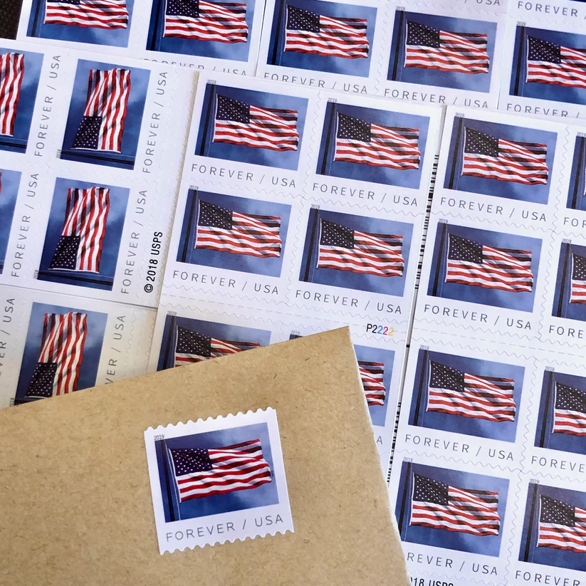 2019 U.S. Flag Forever Stamps 100 Rolls - Forever Stamps
