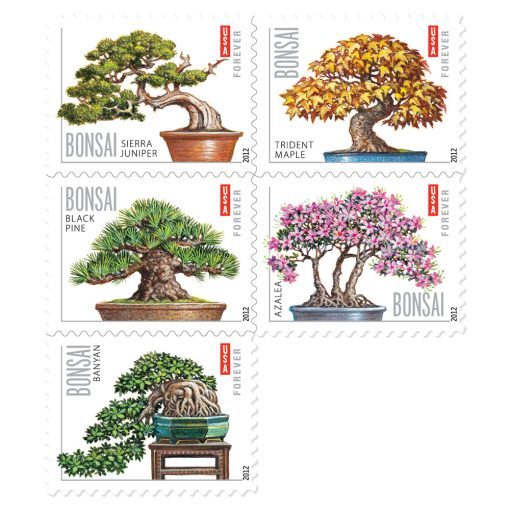 2012 Bonsai Tree  stamps - Forever Stamps