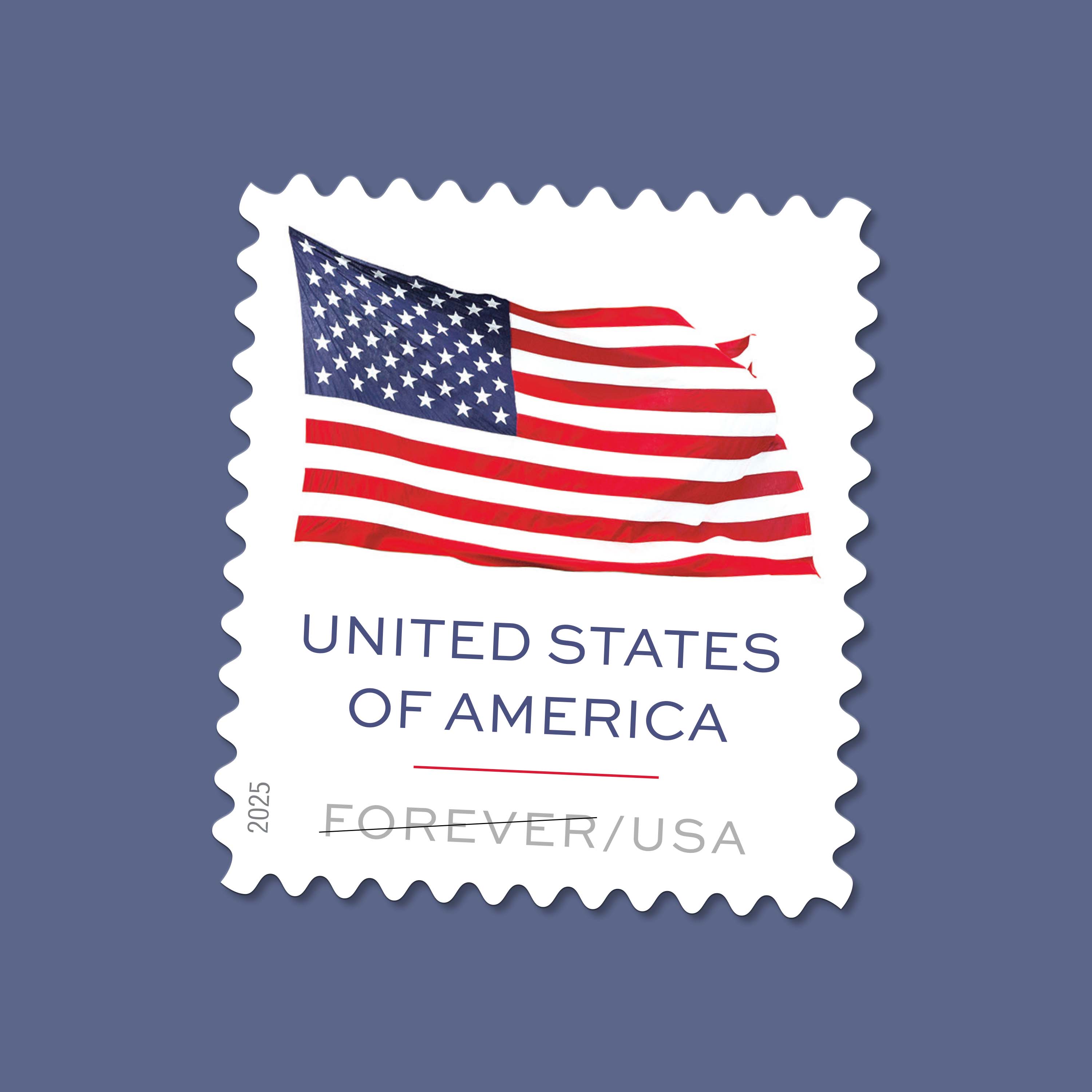 2025 U.S. Flag Stamps 100 rolls - Forever Stamps