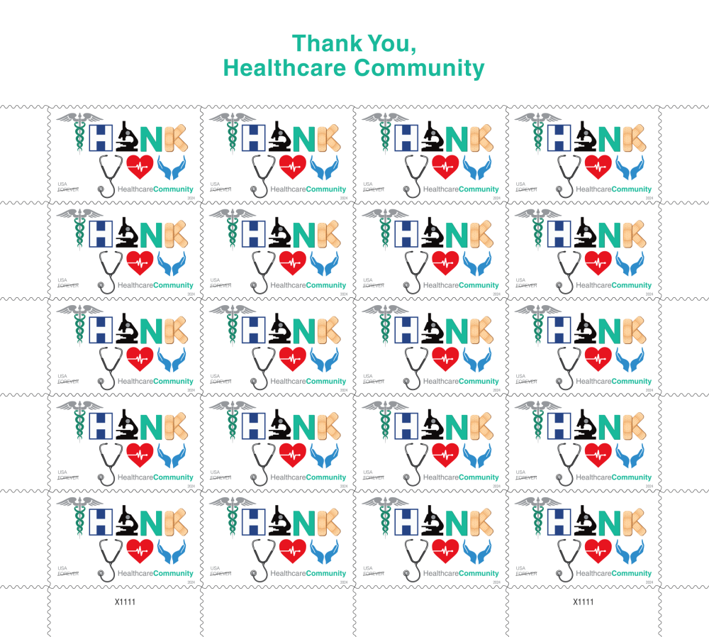 2024 Thank You, Healthcare community Stamps - Forever Stamps