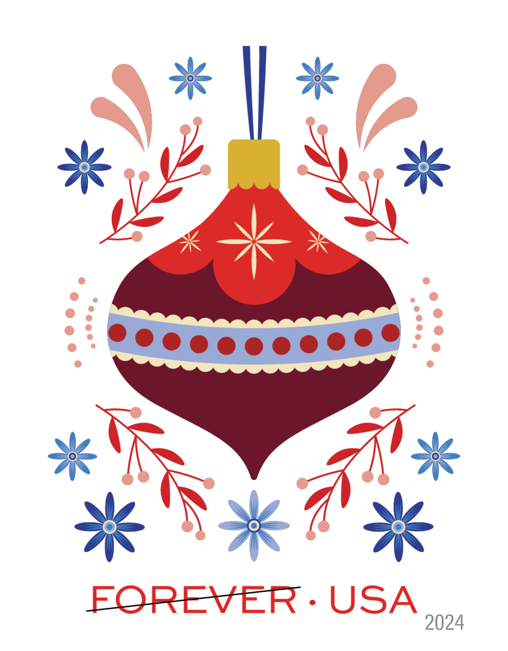 2024 Holiday Joy Stamps - Forever Stamps