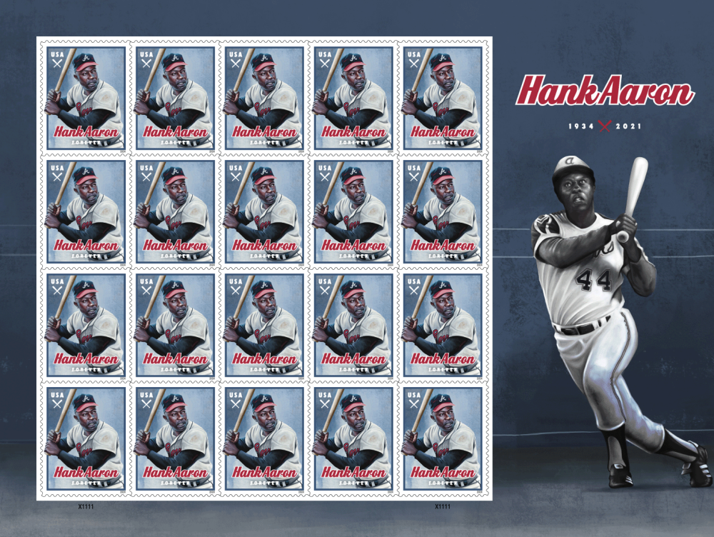 2024 Hank Aaron Stamps - Forever Stamps