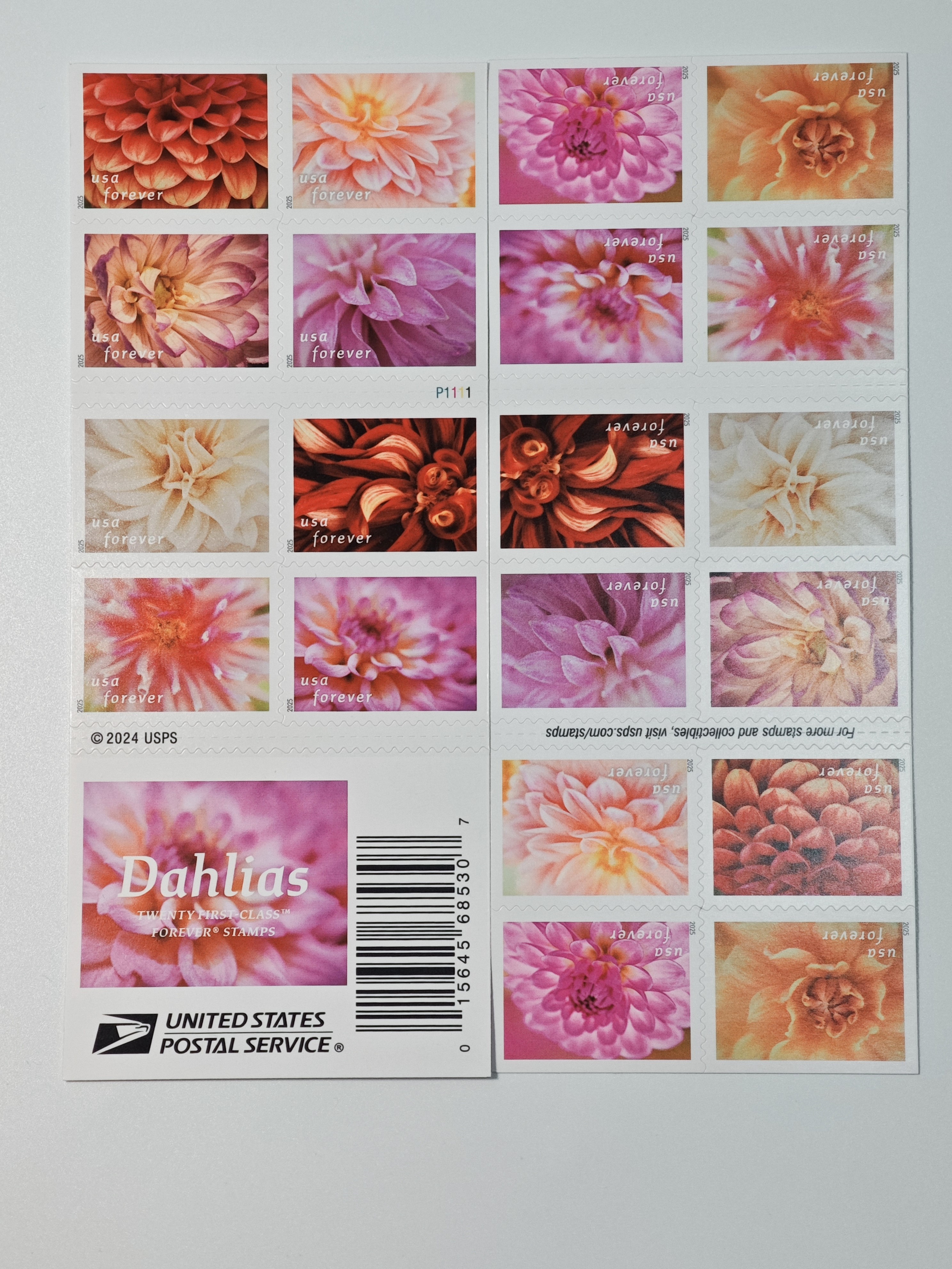 2025 Forever Stamps Dahlias Stamps - Forever Stamps