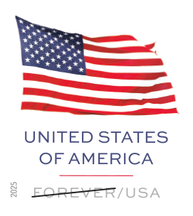 2025 U.S. Flag Stamps single-sided books - Forever Stamps