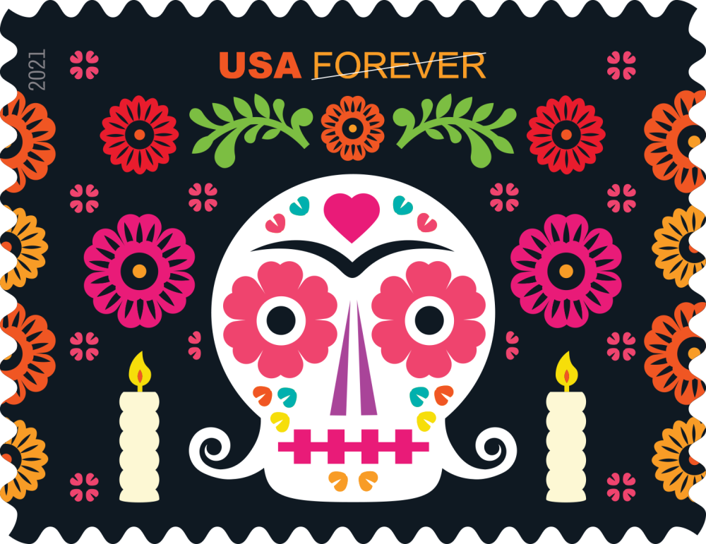 2021 Day of the Dead stamps - Forever Stamps