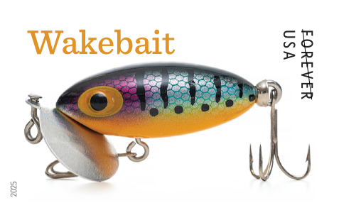 2025 Freshwater Fishing Lures Stamps 100 pcs - Forever Stamps